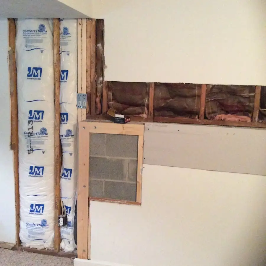 Wall insulation replacement during Structural Drying in Meridian
